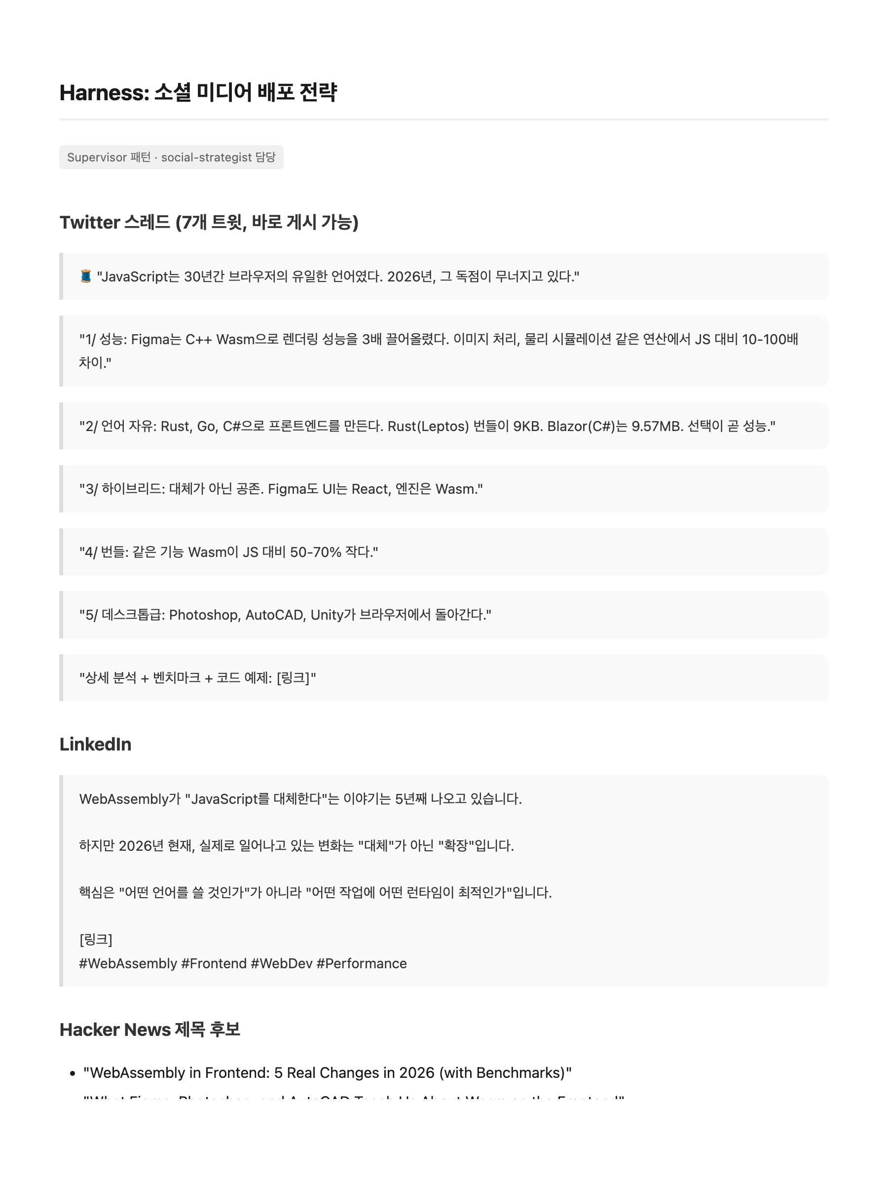 Harness Social Strategy