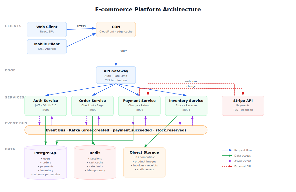 fireworks-tech-graph로 생성한 e-commerce SVG 다이어그램